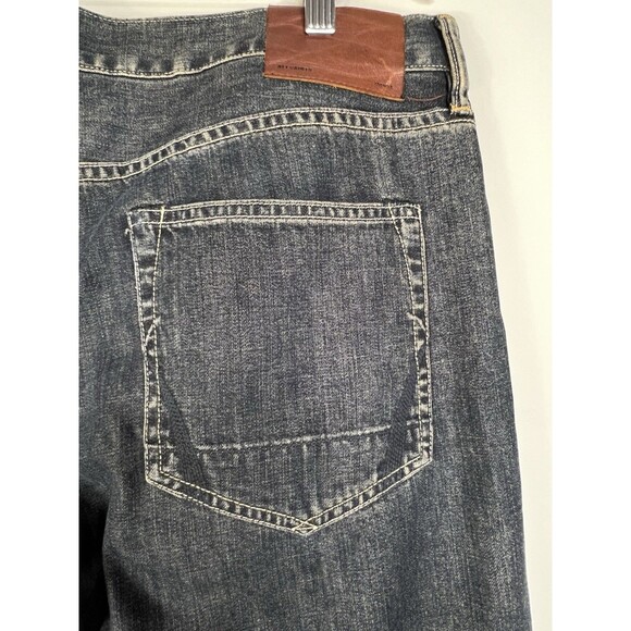 AllSaints Jeans Mens W34 Blue Denim Cigarette Skinny Fit Stretch Button Fly - Picture 7 of 14